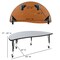 Flash Furniture Round 60 W, 60 L, 25 H, Chrome, Laminate, Particleboard, Plastic, Steel, Grey XU-GRP-12CH-A60-HCIRC-GY-T-P-CAS-GG - alternate 3